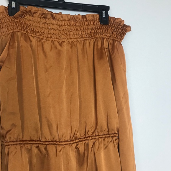 Sabo Skirt Bronze Gold Color Off Shoulder Romper - Picture 7 of 11
